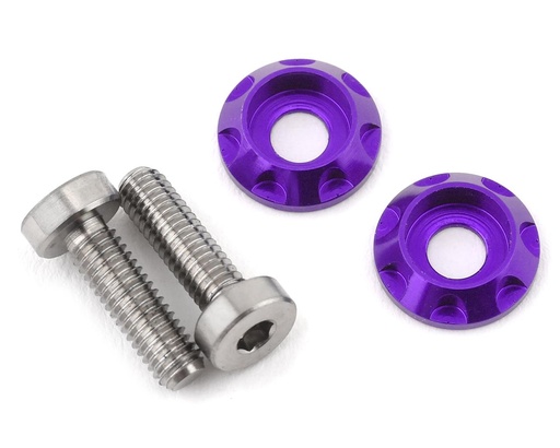 [175-10456] 175RC 3x10mm "High Load" Titanium Motor Screws (Purple)