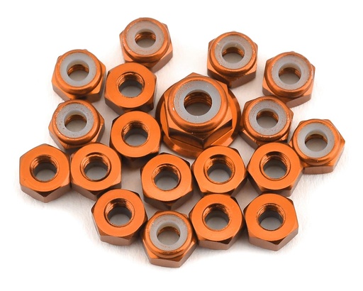 [175-10903] 175RC TLR 22 5.0 Aluminum Nut Set (Orange) (19)