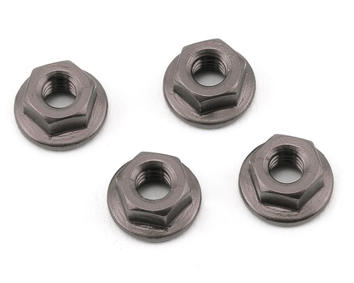 [175-11025] 175RC Aluminum 4mm Serrated Wheel Nuts (Grey)