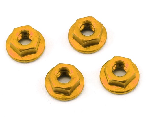 [175-11032] 175RC Aluminum 4mm Serrated Wheel Nuts (Gold)