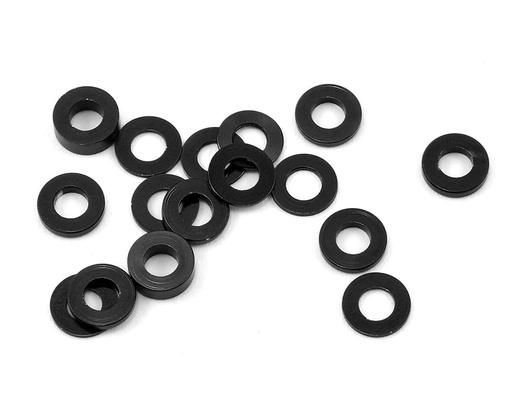 [175-12020] 175RC Aluminum B6/B74/YZ2 Machined Hub Spacers (16) (Black)