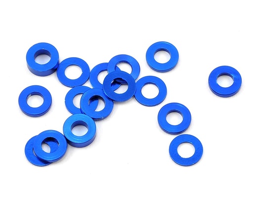 [175-12021] 175RC Aluminum B6/B74/YZ2 Machined Hub Spacers (Blue) (16)