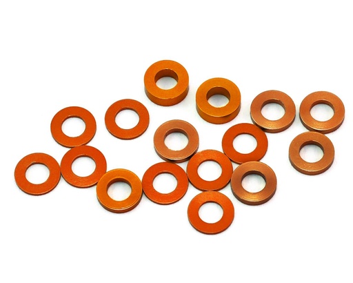 [175-12025] 175RC B6/B74/YZ2 Aluminum Hub Spacer Set (Orange)