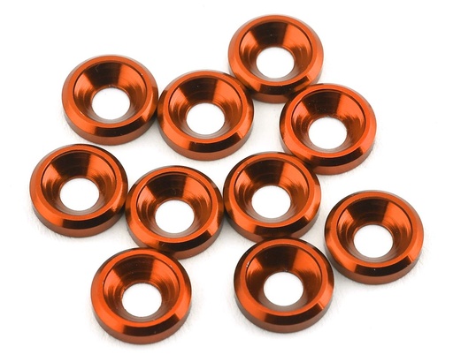 [175-12124] 175RC Aluminum Flat Head High Load Spacer (Orange) (10)
