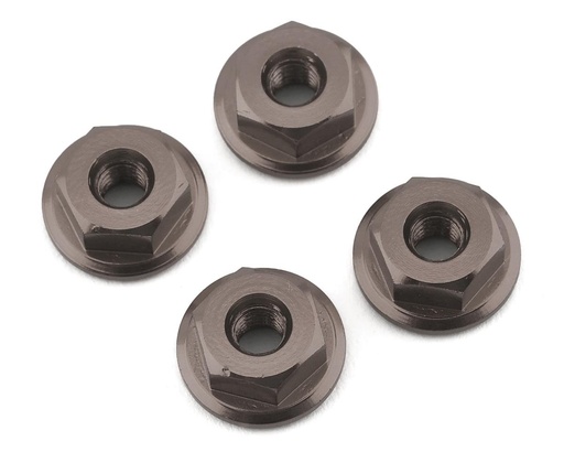 [175-12513] 175RC Mini-T 2.0 Serrated Wheel Nuts (4) (Grey)