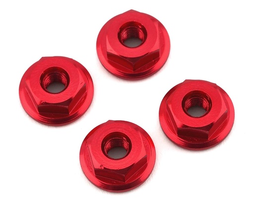 [175-12514] 175RC Mini-T 2.0 Serrated Wheel Nuts (4) (Red)