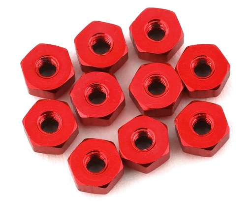 [175-12524] 175RC 4.5mm Mini-T 2.0 Aluminum Nut Kit (Red) (10)