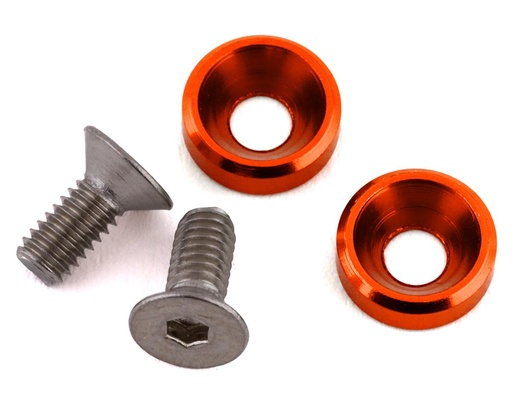 [175-18026] 175RC Mini T/B High Load Motor Screws (Orange) (2)