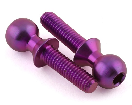 [175-18053] 175RC 5.5x10mm Titanium Ball Studs (Purple) (2)