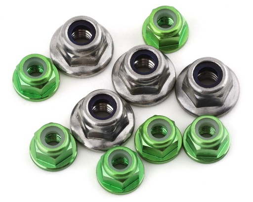 [175-18142] 175RC Pro2 Sc10 Nut Kit (Green) (10)