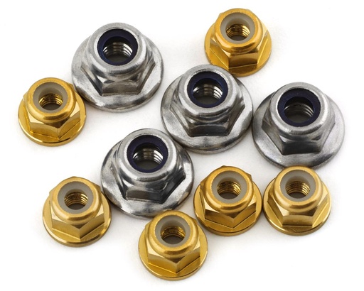 [175-18144] 175RC Pro2 Sc10 Nut Kit (Gold) (10)
