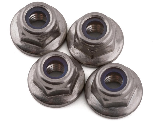 [175-18160] 175RC Pro2 SC10 HD Stainless Steel 4mm Wheel Nuts (Silver)