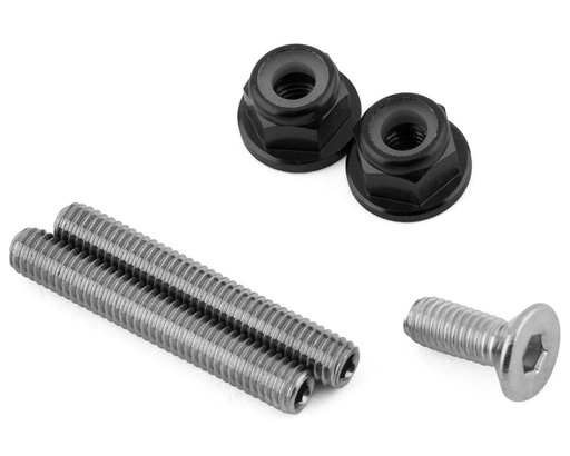 [175-18171] 175RC RB10 "Ti-Look" Lower Arm Studs (Black) (2)