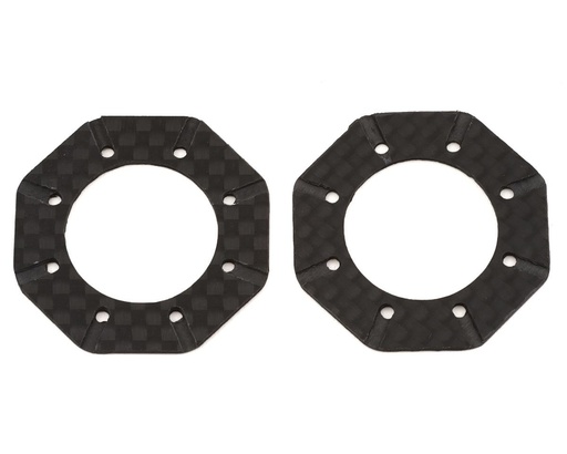 [175-18195] 175RC Associated DR10 Carbon Sipper Pads (2)