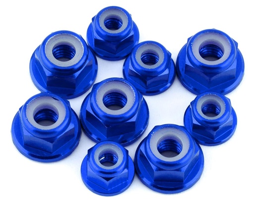 [175-18202] 175RC Associated RB10 Aluminum Nut Kit (Blue) (9)