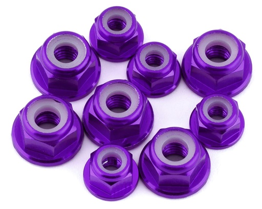 [175-18207] 175RC Associated RB10 Aluminum Nut Kit (Purple) (9)