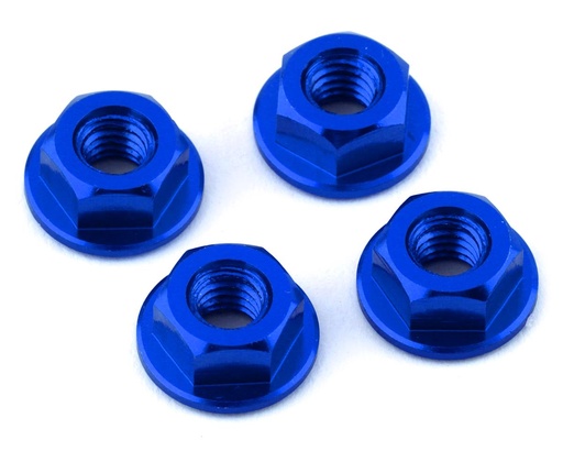 [175-18235] 175RC Yokomo YZ-2 DTM 3.1 Aluminum Serrated Wheel Nuts (Blue)