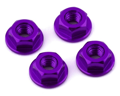 [175-18240] 175RC Yokomo YZ-2 DTM 3.1 Aluminum Serrated Wheel Nuts (Purple)