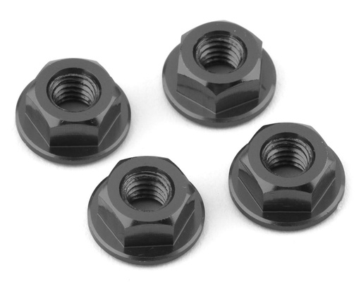 [175-18243] 175RC Yokomo YZ-2 DTM 3.1 Aluminum Serrated Wheel Nuts (Grey)