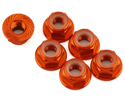[175-18272] 175RC 5mm Wheel Nuts for Traxxas Maxx (Orange) (6)