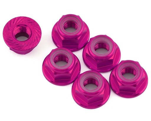 [175-18276] 175RC 5mm Wheel Nuts for Traxxas Maxx (Pink) (6)