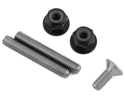 [175-18292] 175RC Associated DR10M "Ti-Look" Lower Arm Stud Kit (Black)