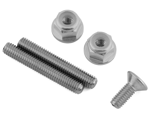 [175-18300] 175RC Associated DR10M "Ti-Look" Lower Arm Stud Kit (Natural)