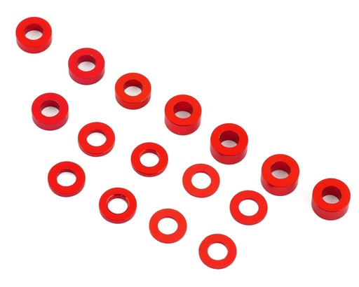 [175-18303] 175RC Associated DR10M Ball Stud Spacer Kit (Red) (16)