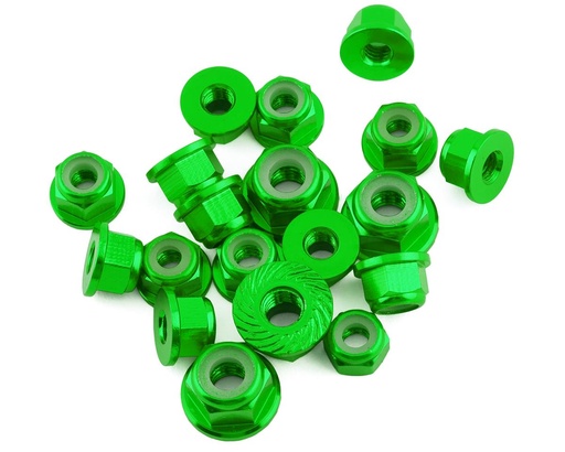 [175-18321] 175RC Losi 22X-4 Elite Aluminum Nut Kit (Green) (19)