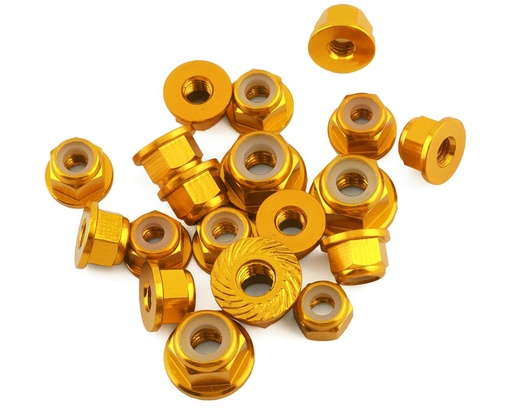 [175-18324] 175RC Losi 22X-4 Elite Aluminum Nut Kit (Gold) (19)
