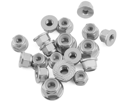 [175-18326] 175RC Losi 22X-4 Elite Aluminum Nut Kit (Silver) (19)