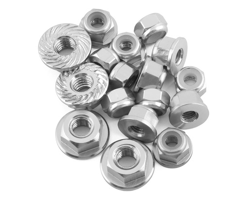[175-18346] 175RC Associated B6.4/B6.4D Aluminum Nut Kit (Natural) (17)