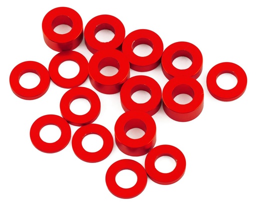 [175-18349] 175RC Associated B6.4/B6.4D Ball Stud Spacer Kit (Red) (16)