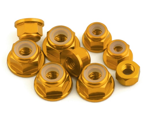 [175-18450] 175RC Losi 22S SCT Aluminum Nut Kit (Gold) (9)