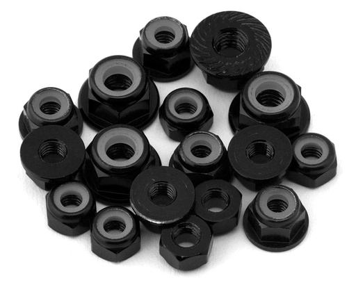 [175-18488] 175RC RC10 B7 Aluminum Nuts Kit (Black)