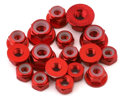 [175-18489] 175RC RC10 B7 Aluminum Nuts Kit (Red)
