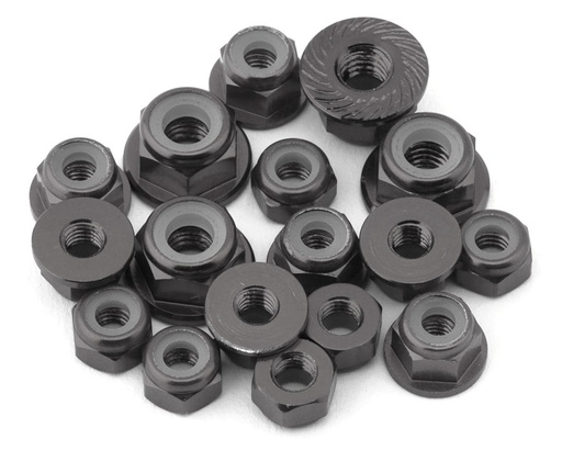 [175-18492] 175RC RC10 B7 Aluminum Nuts Kit (Grey)