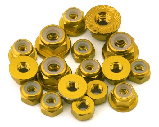 [175-18494] 175RC RC10 B7 Aluminum Nuts Kit (Gold)