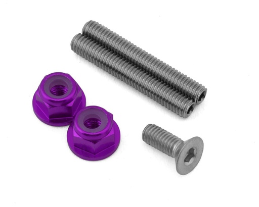 [175-18557] 175RC Mugen MSB1 Stainless Steel "Ti-Look" Lower Arm Studs Set