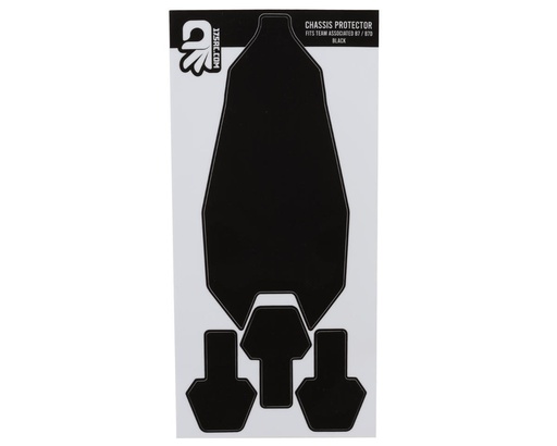 [175-18562] 175RC Team Associated RC10B7/B7D Precut Chassis Skin (Black)