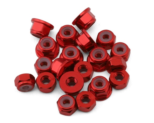 [175-18571] 175RC Team Associated RC10B74.2D CE Aluminum Nuts Kit (Red)