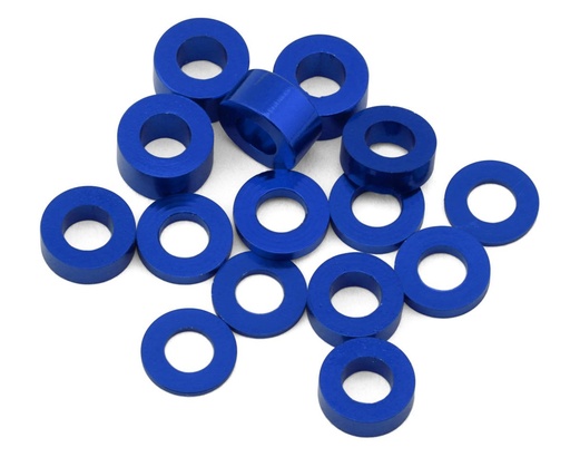 [175-18579] 175RC Team Associated RC10B74.2D CE Aluminum Spacers Kit (Blue)