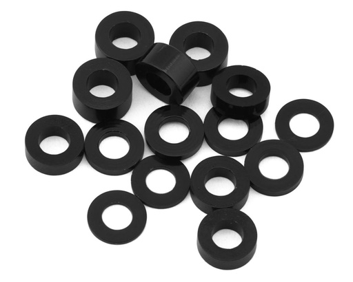 [175-18580] 175RC Team Associated RC10B74.2D CE Aluminum Spacers Kit (Black)