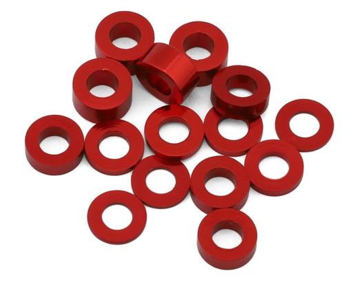 [175-18581] 175RC Team Associated RC10B74.2D CE Aluminum Spacers Kit (Red)