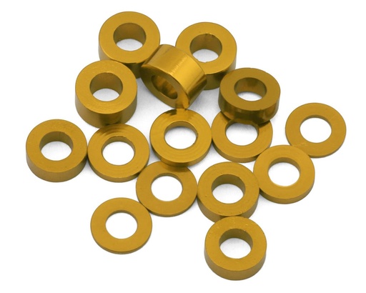 [175-18586] 175RC Team Associated RC10B74.2D CE Aluminum Spacers Kit (Gold)