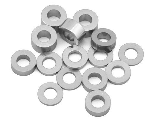 [175-18588] 175RC Team Associated RC10B74.2D CE Aluminum Spacers Kit (Silver)