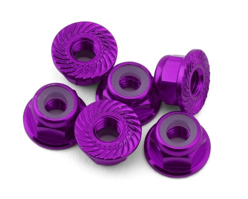 [175-18605] 175RC Team Associated RC10B74.2D CE Aluminum Serrated Locking Wheel Nuts
