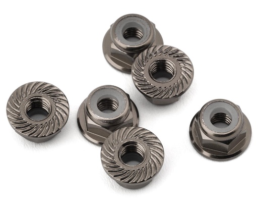 [175-18643] 175RC Aluminum Serrated Wheel Nuts for Traxxas Slash 4x4 (Grey) (6)