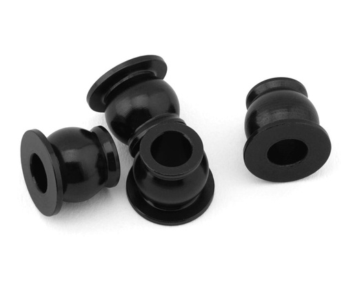 [175-18755] 175RC Team Associated RC10B7 Aluminum Lower Shock Pivot Ball (Black) (4)