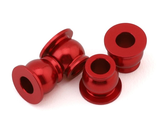 [175-18766] 175RC Team Associated B74.2 CE Aluminum Lower Shock Pivot Ball (Red) (4)